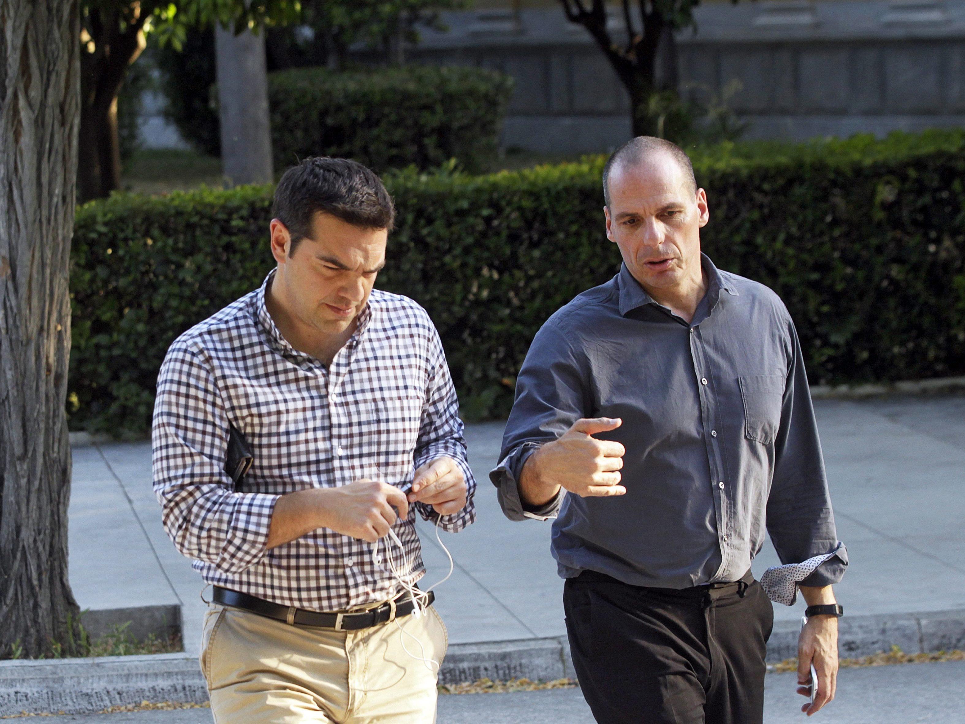 Tsipras und Varoufakis - vereint gegen die Gläubiger.
