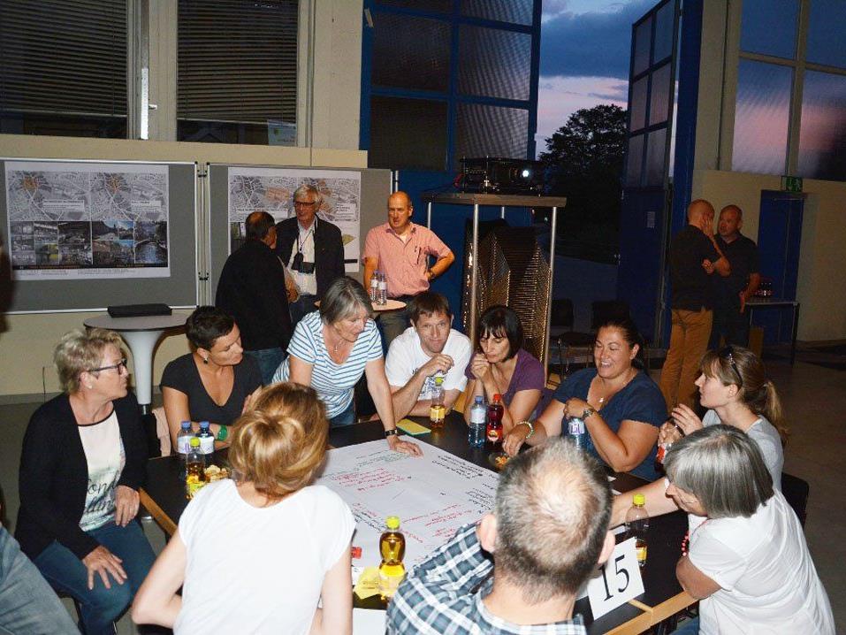 Die Bürger brachten sich in Workshops aktiv in die Planung ein.