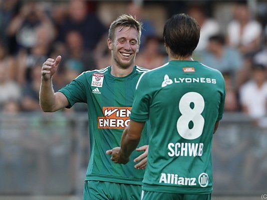 Auch Rapid-Goalgetter Robert Beric kam zu einem Treffer Auch Rapid-Goalgetter Robert Beric kam zu einem Treffer