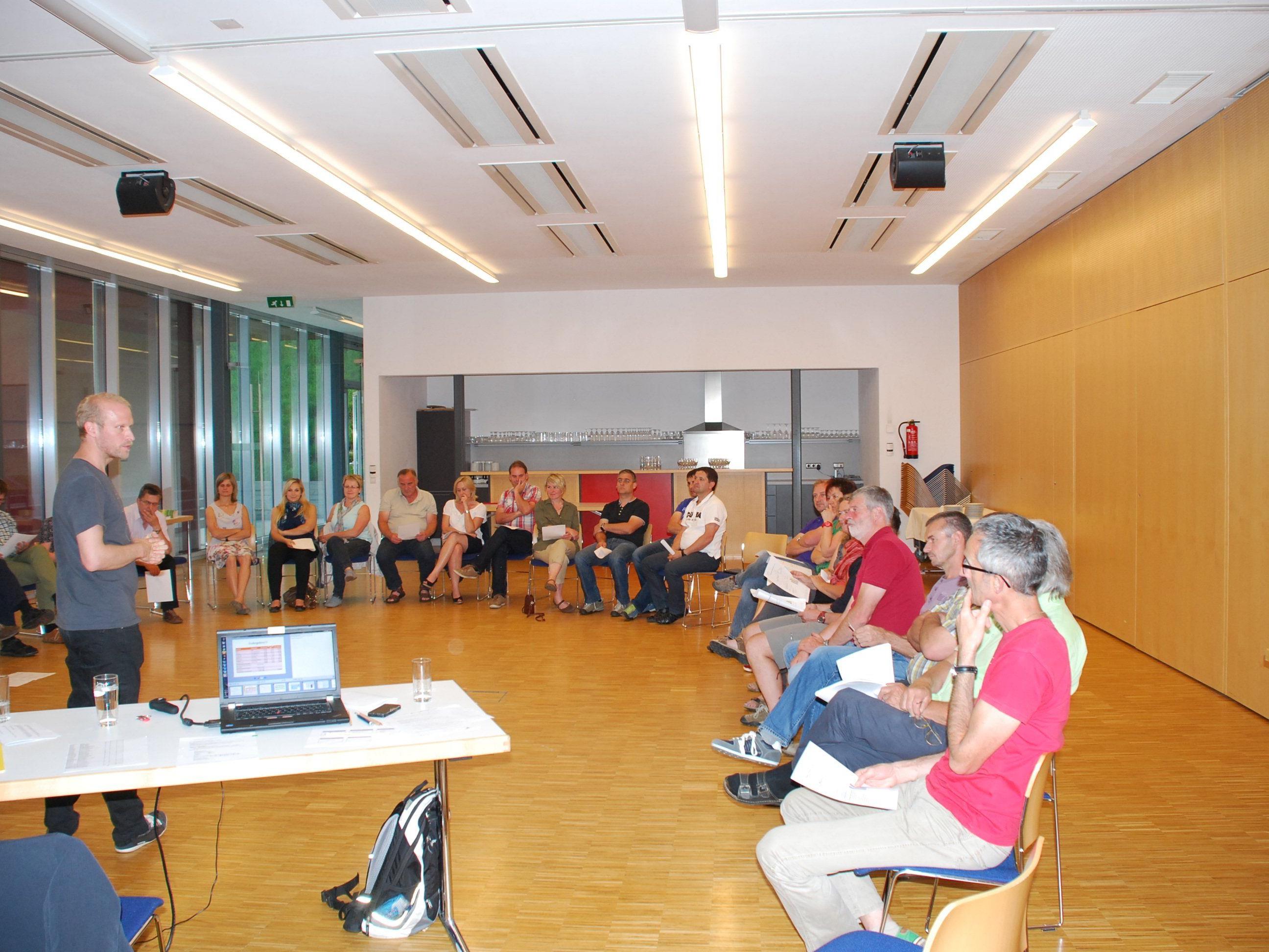 Präsentation der Ergebnisse der Teilnehmer aus der energieregion vorderwald. 