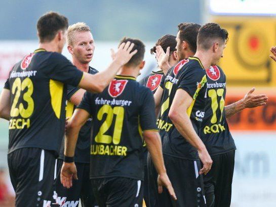 Altach jubelte über den Einzug in die zweite Cup-Runde.