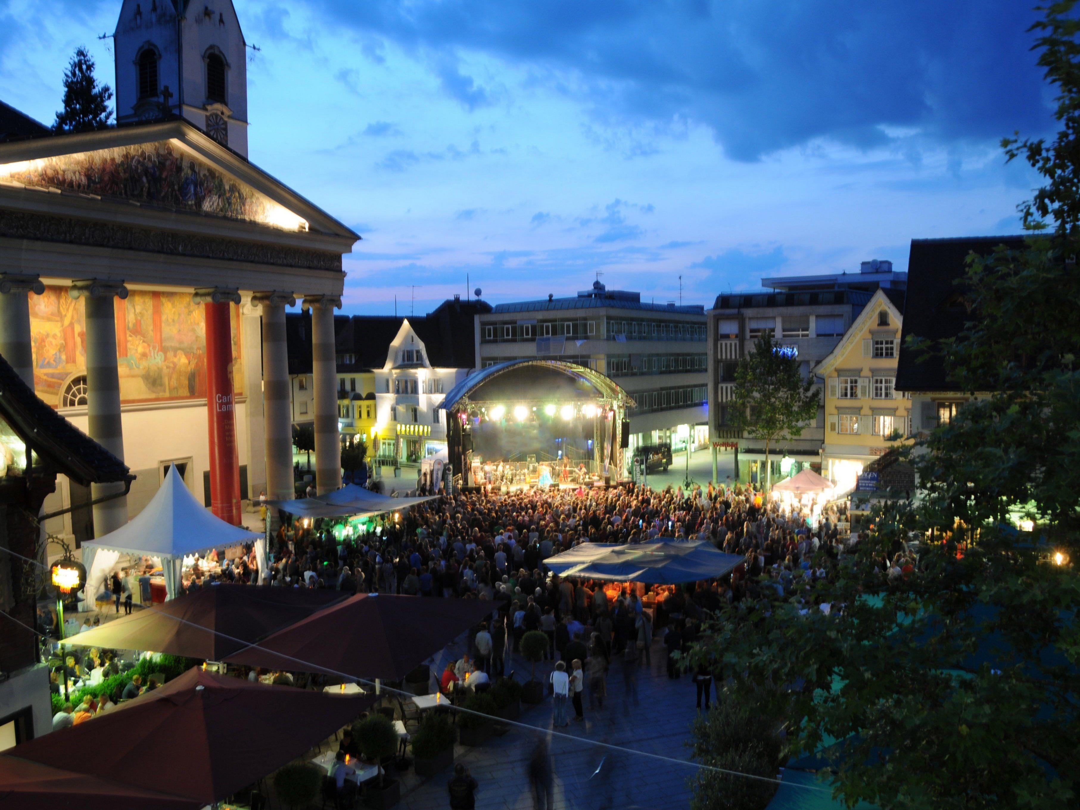 Talente präsentieren sich an jedem zweiten Samstag im August auf dem Marktplatz in Dornbirn.