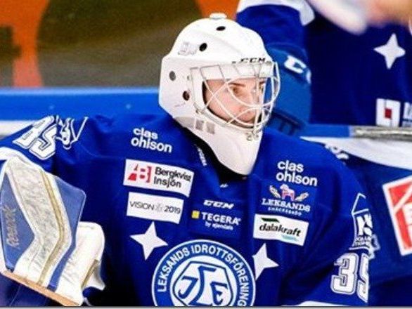 Der Schwede Viktor Scherrieble hütet das Tor von EHC Bregenzerwald Der Schwede Viktor Scherrieble hütet das Tor von EHC Bregenzerwald