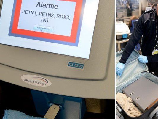 Neue Formen der Sicherheitskontrollen am Flughafen. Neue Formen der Sicherheitskontrollen am Flughafen.