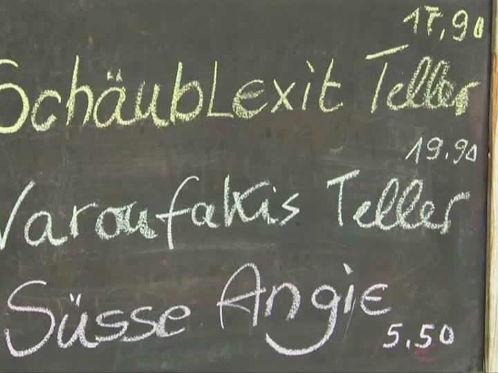 "Varoufakis-Teller" oder doch lieber die "Suße Angie"?