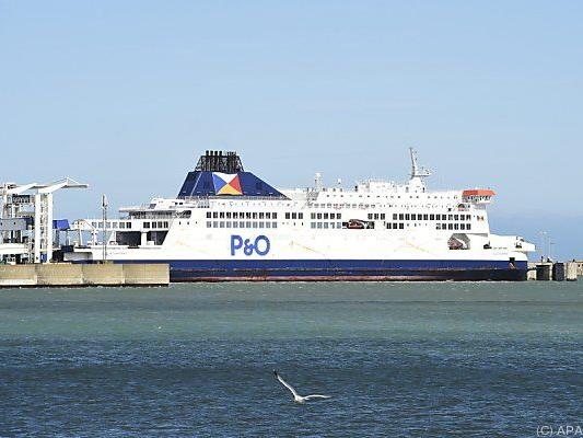 Fähren des britischen Unternehmens P&O sitzen fest