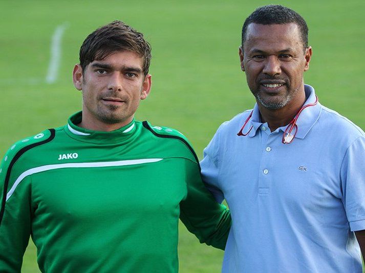 Fleisch Patrick (li.), der jetzige Trainer mit Chabbi Lassaad, früher Trainer in Sulz Fleisch Patrick (li.), der jetzige Trainer mit Chabbi Lassaad, früher Trainer in Sulz