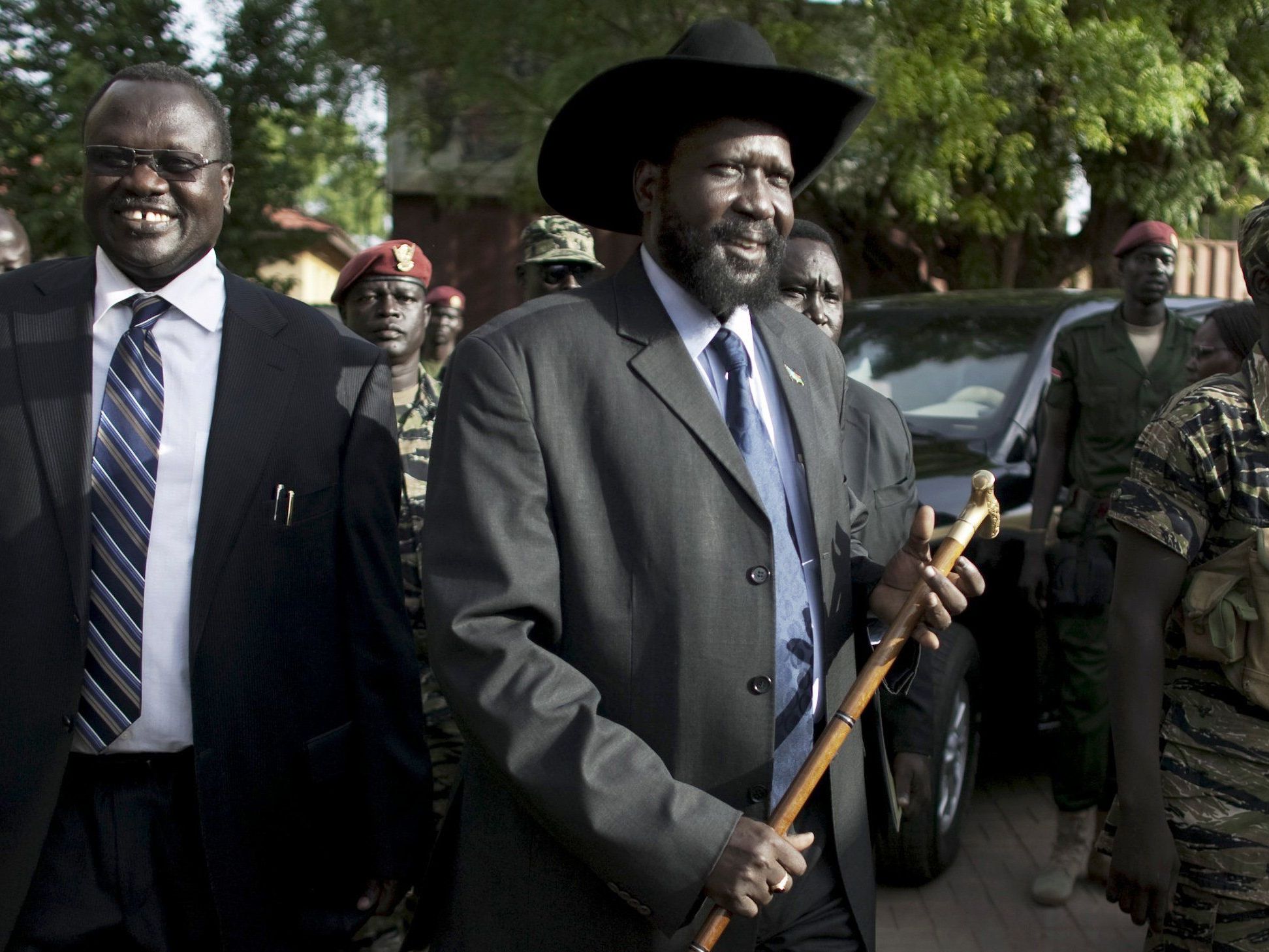 2013 eskalierte ein Machtkampf zwischen Rieck Machar und Salva Kiir. 2013 eskalierte ein Machtkampf zwischen Rieck Machar und Salva Kiir.