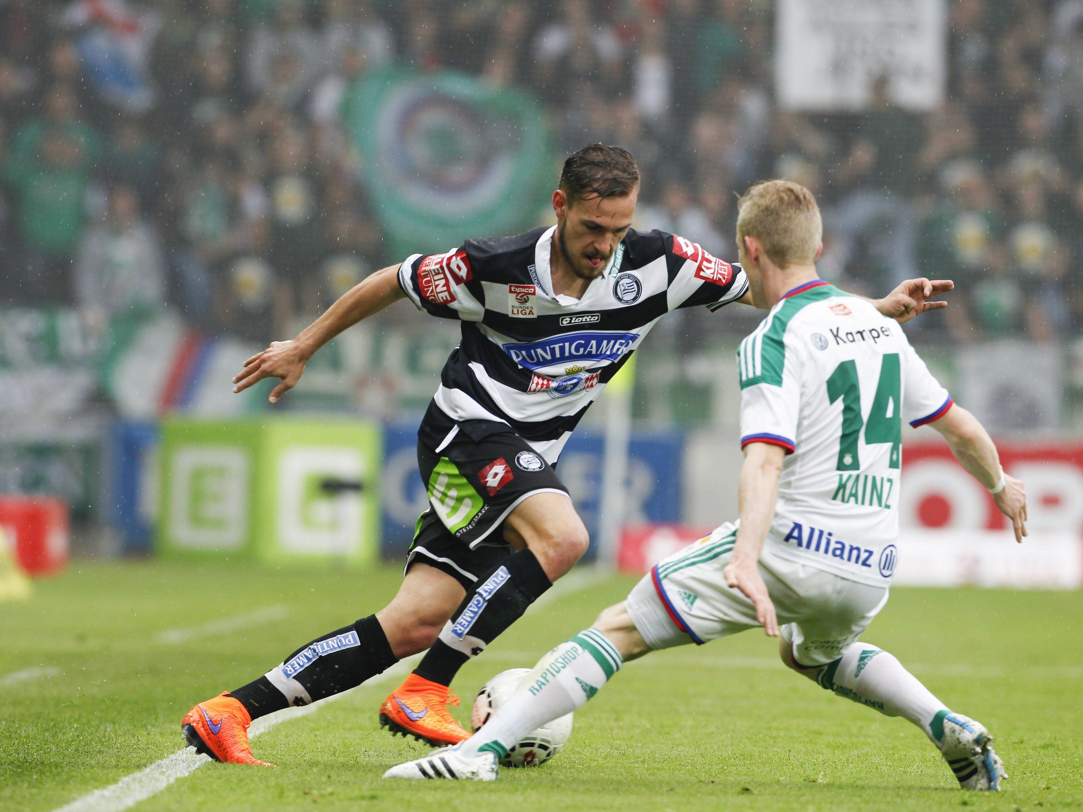 Sturm Graz und Rapid Wien treffen im Schlager der fünften Runde aufeinander.