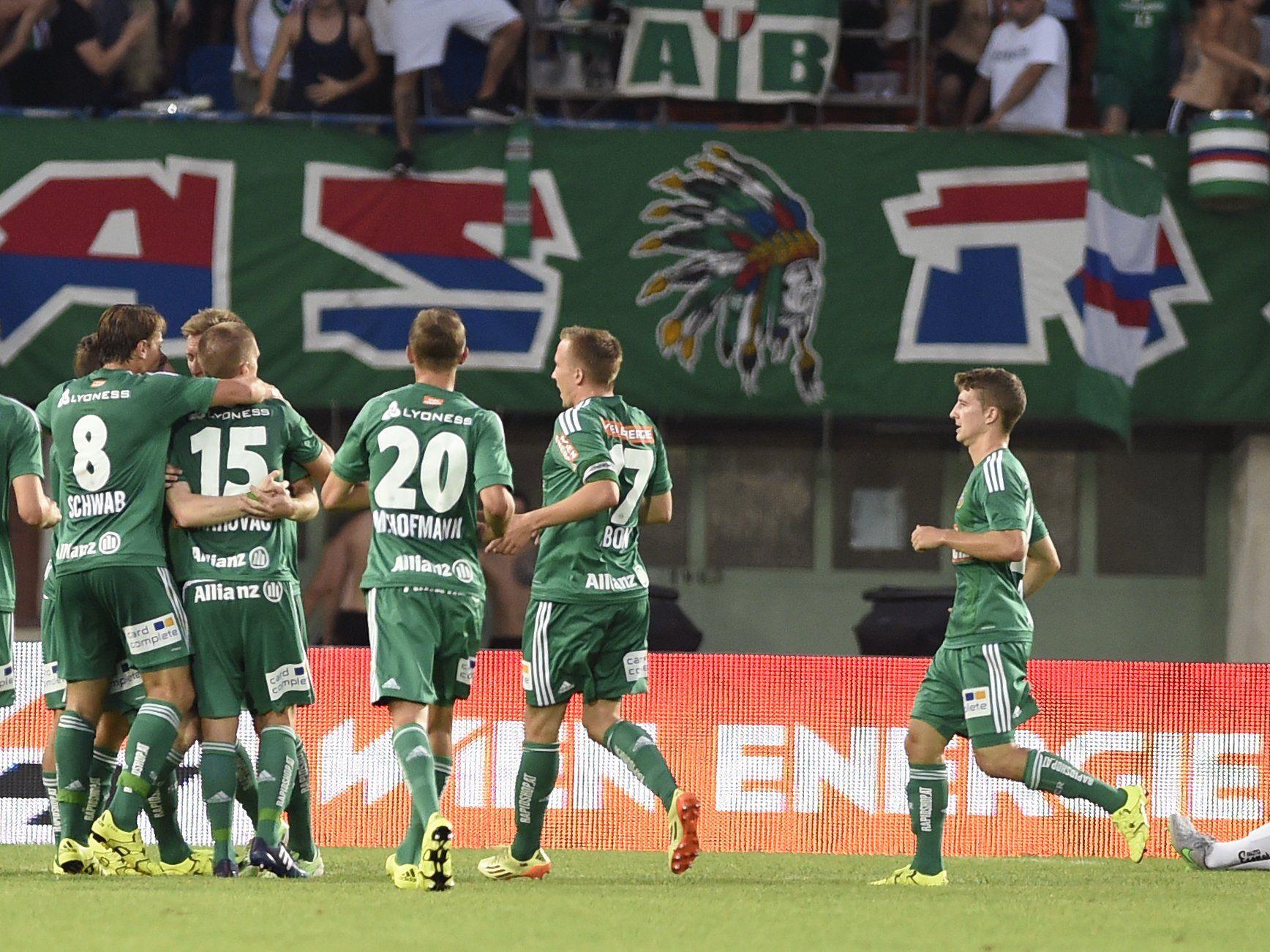 Rapid Wien setzte sich in der 3. Runde der Fußball-Bundesliga gegen WAC mit 2:1 durch.