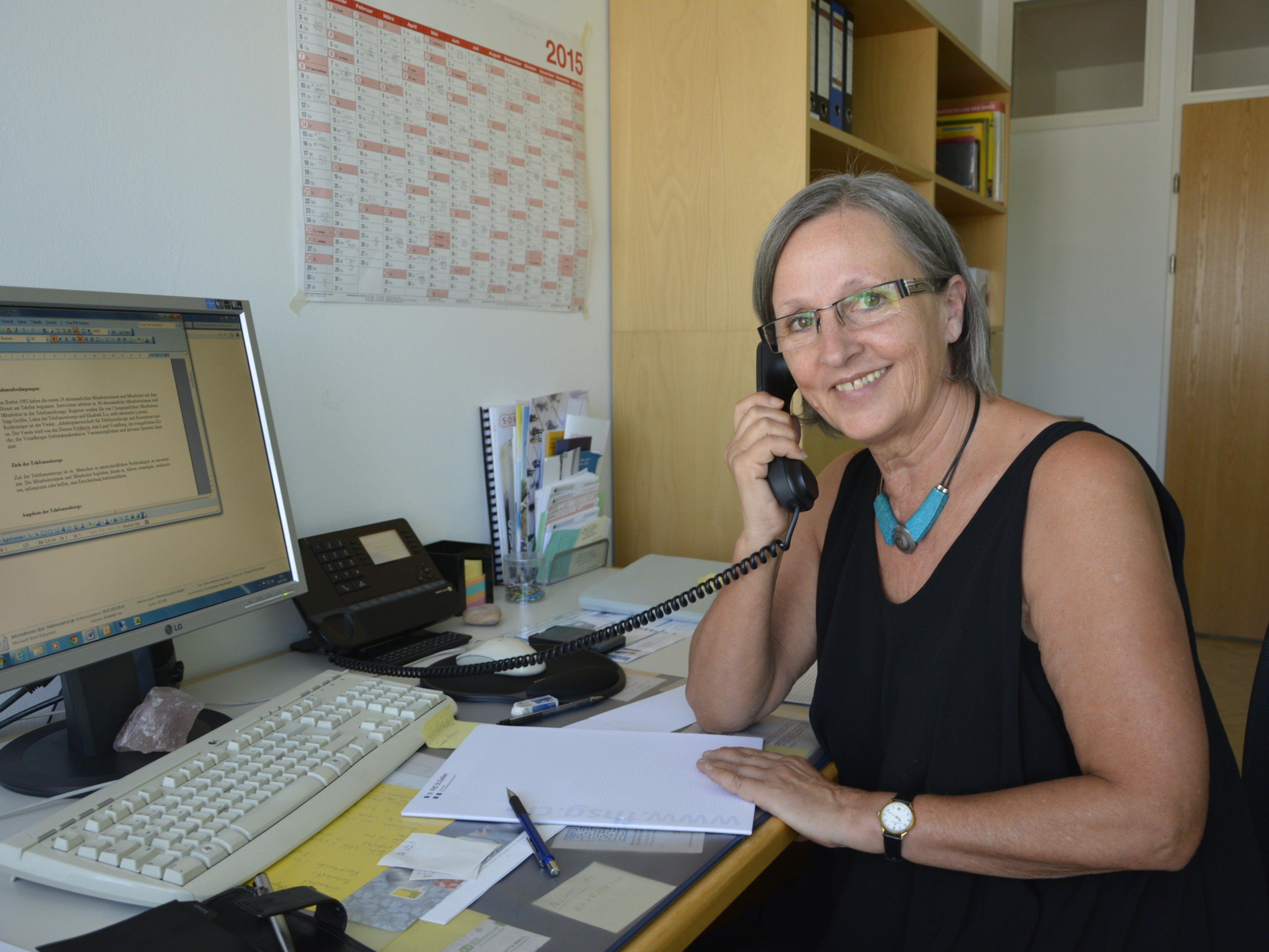 Elisabeth Tos nimmt nach 34 Jahren Pionierarbeit auch ein Stück des Herzens der Telefonseelsorge mit in den Ruhestand.