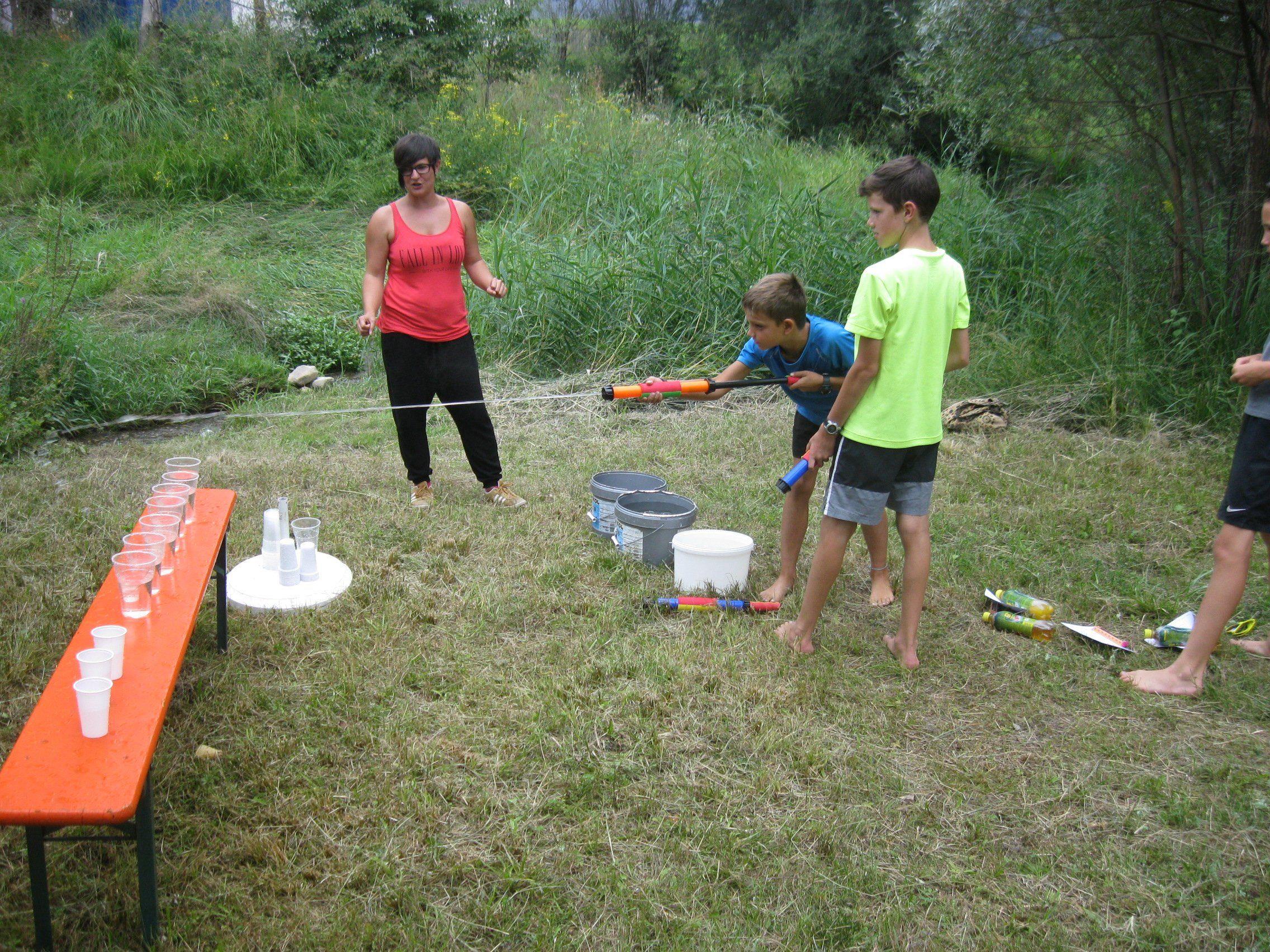 Viel Spiel und Spaß gab es für die Kinder beim Wasserfest in Klaus.
