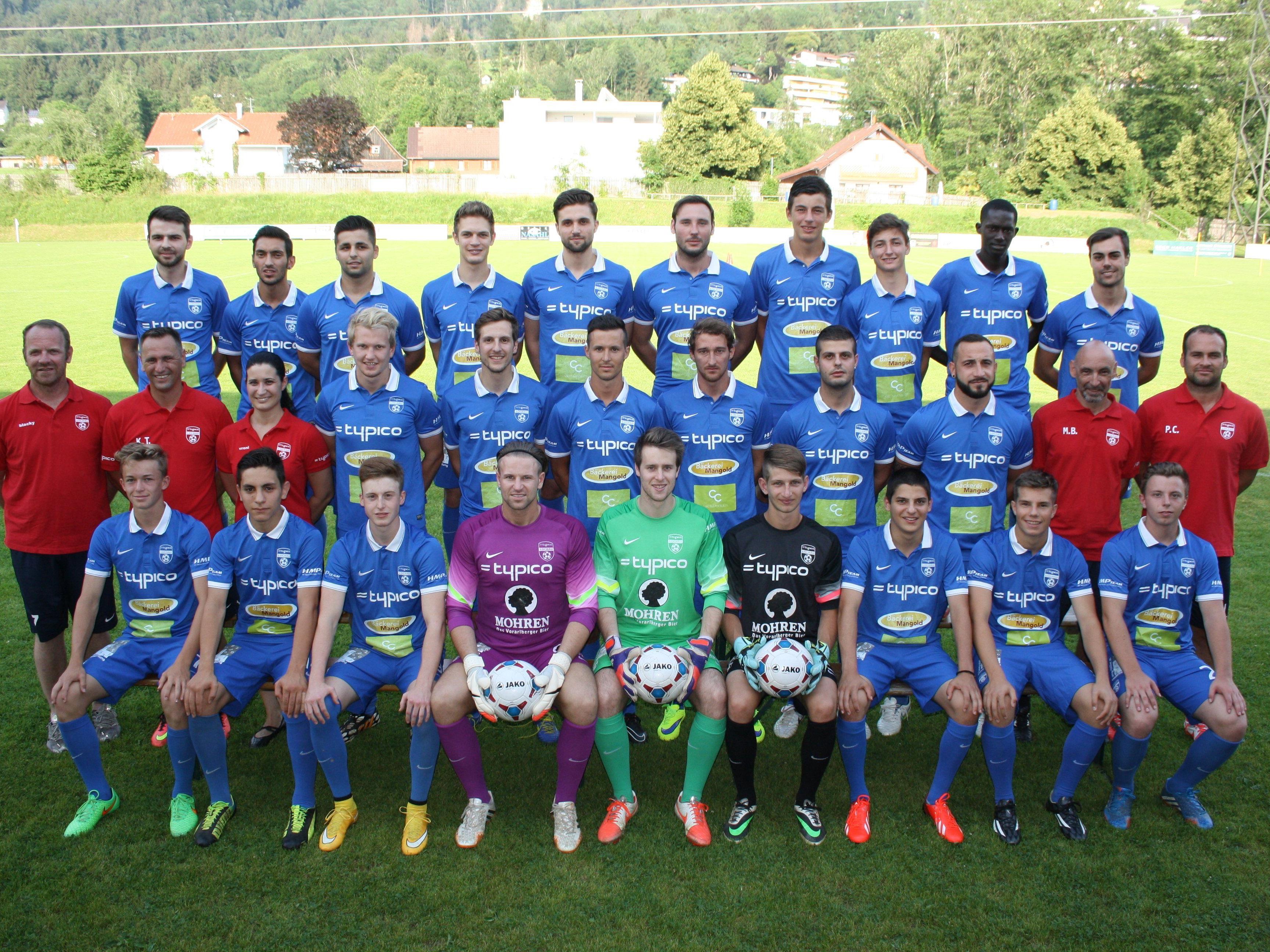 Der Kader der Kampfmannschaft des SV Typico Lochau ist für die Landesliga-Meisterschaft 2015/16 bestens aufgestellt.