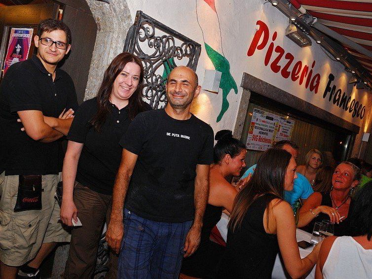 von rechts: Schoko und Patricia Varamini von der Pizzeria Francesco von rechts: Schoko und Patricia Varamini von der Pizzeria Francesco