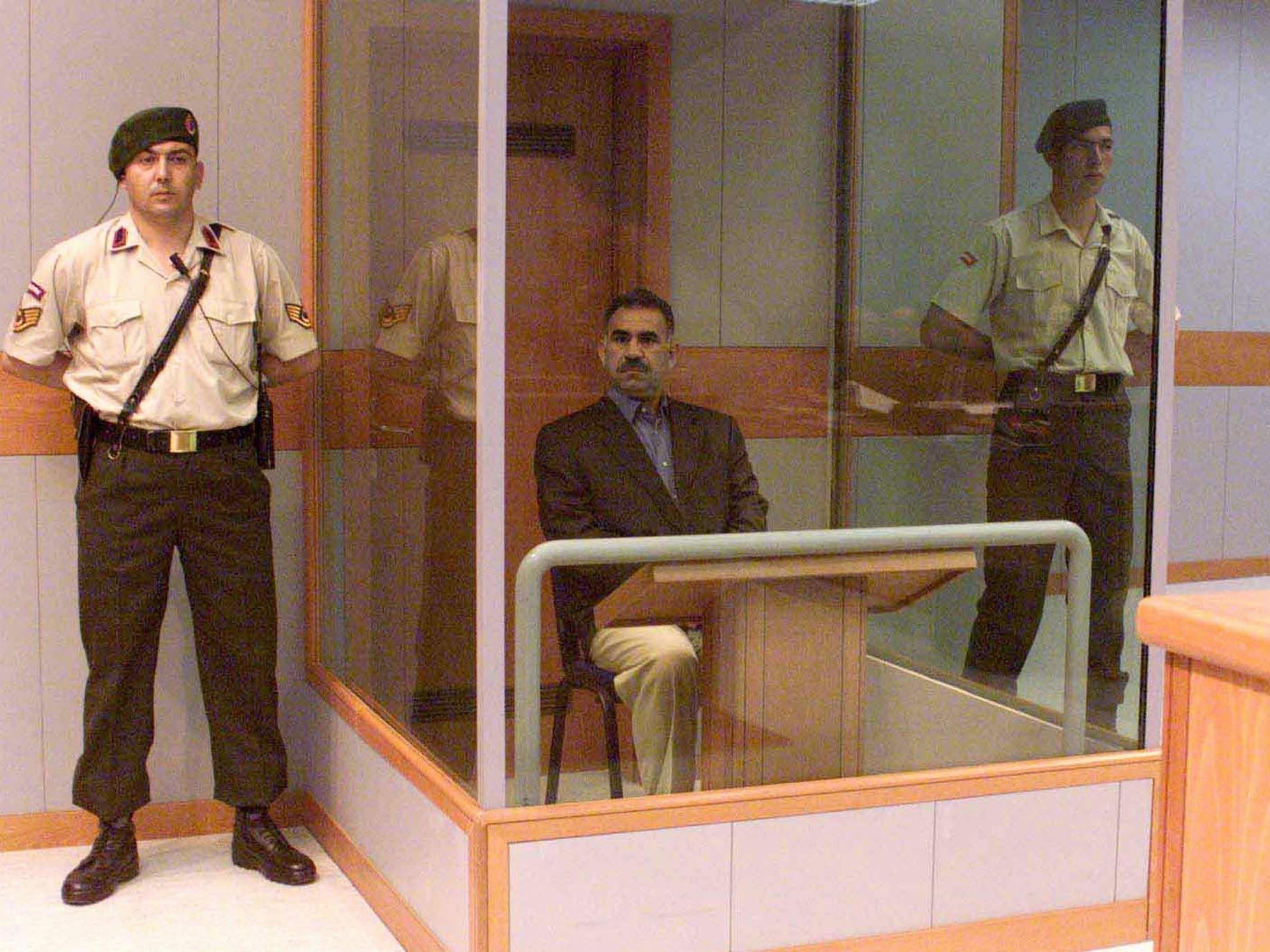 Der wohl mächtigste Häftling der Türkei: PKK-Chef Öcalan. Der wohl mächtigste Häftling der Türkei: PKK-Chef Öcalan.