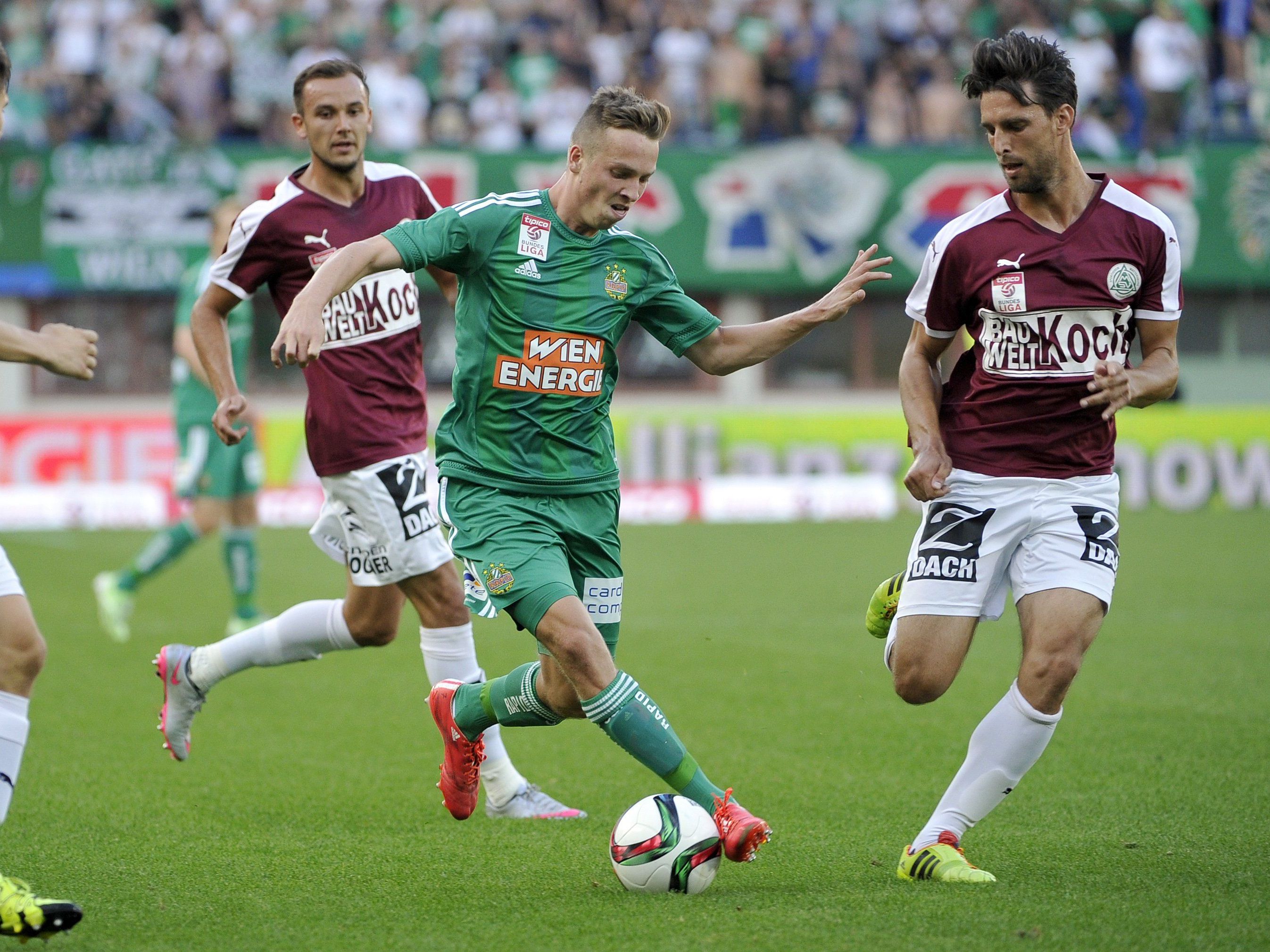 Mattersburg gewann überraschend im Happel-Stadion. Mattersburg gewann überraschend im Happel-Stadion.