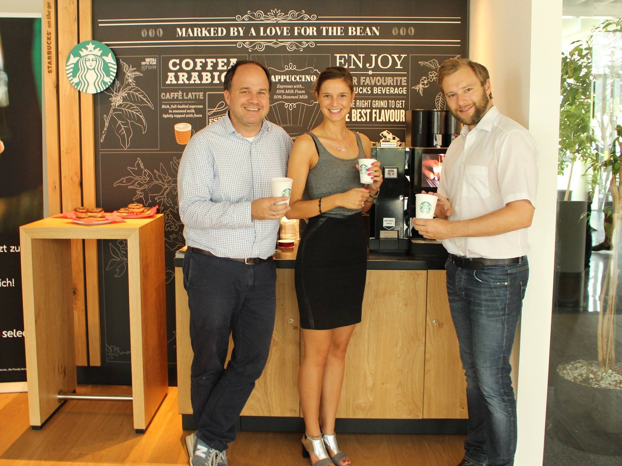 Erster Ländle-Starbucks im Medienhaus. Erster Ländle-Starbucks im Medienhaus.