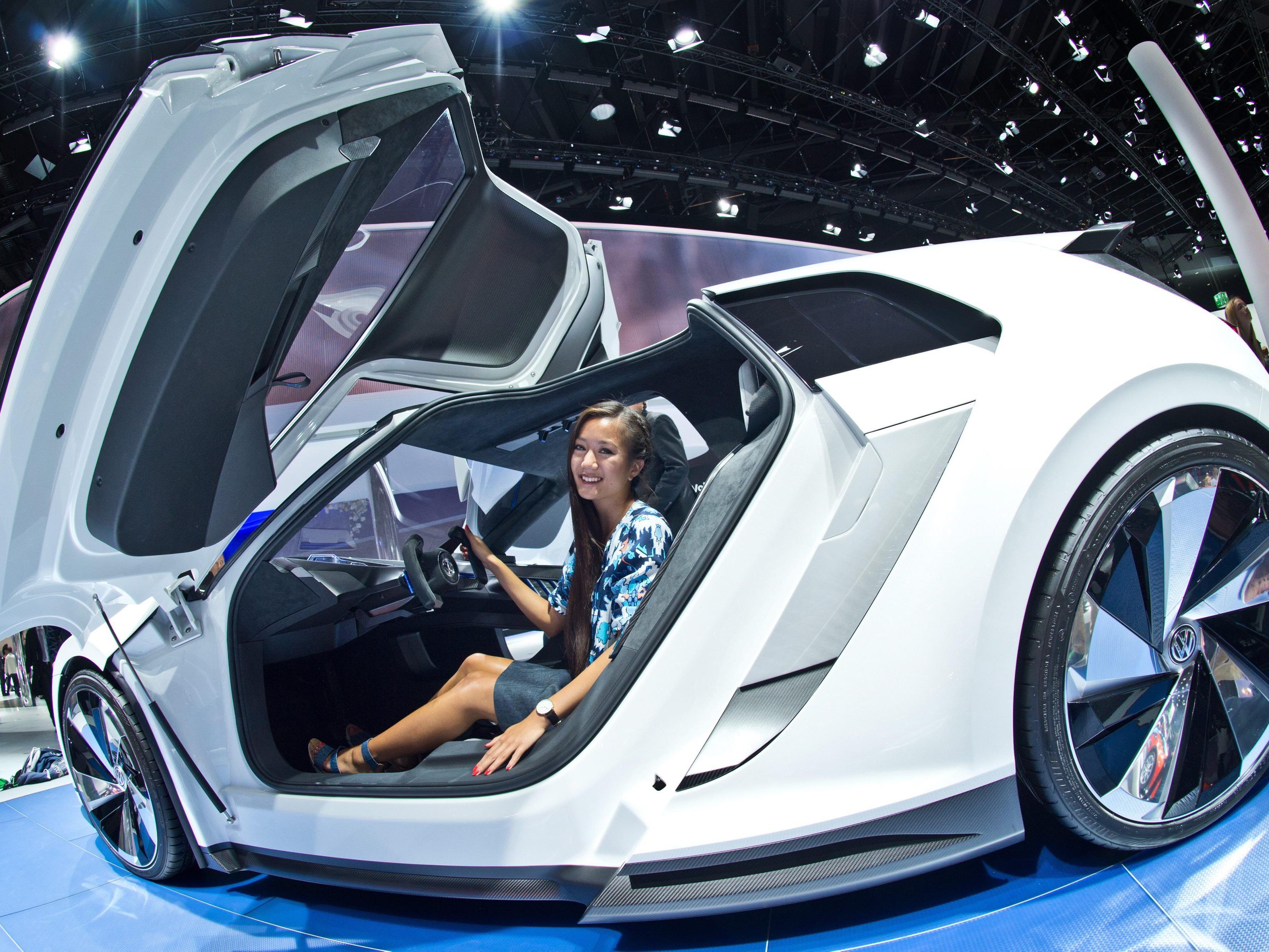 Der Golf GTE Sport Concept Car auf der Internationalen Automobil Ausstellung 2015.