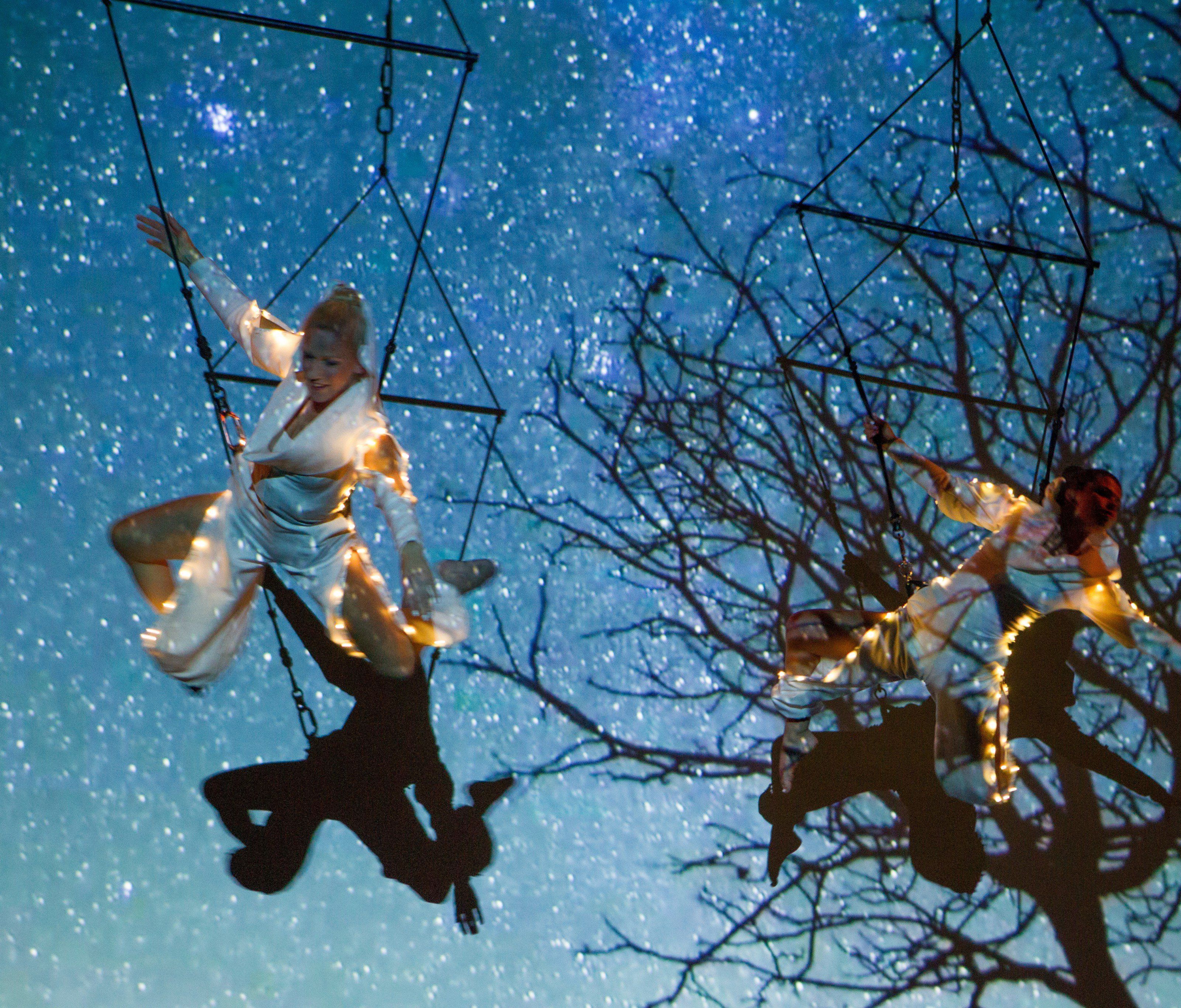 Luftakrobatik von Tamara Kaufmann sorge für Begeisterung Luftakrobatik von Tamara Kaufmann sorge für Begeisterung