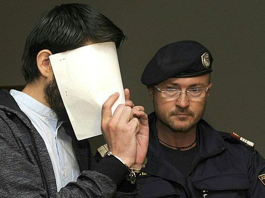 Der Angeklagte beim Prozess in Wien Der Angeklagte beim Prozess in Wien
