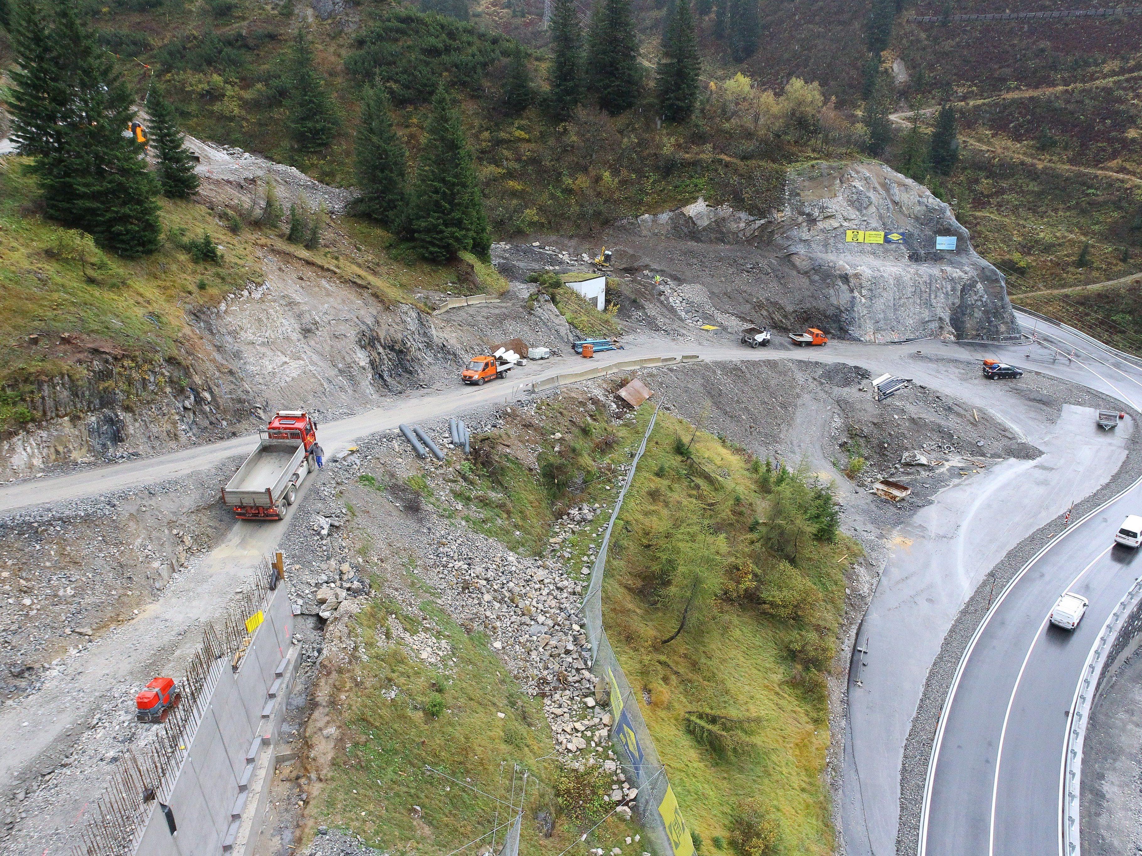 Die Neutrassierung der Arlbergstraße steht kurz vor der Fertigstellung.