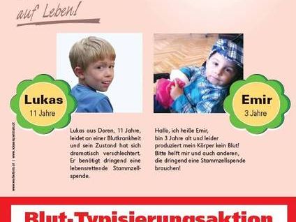 Kostenlose Typisierungsaktion in Bezau! Kostenlose Typisierungsaktion in Bezau!