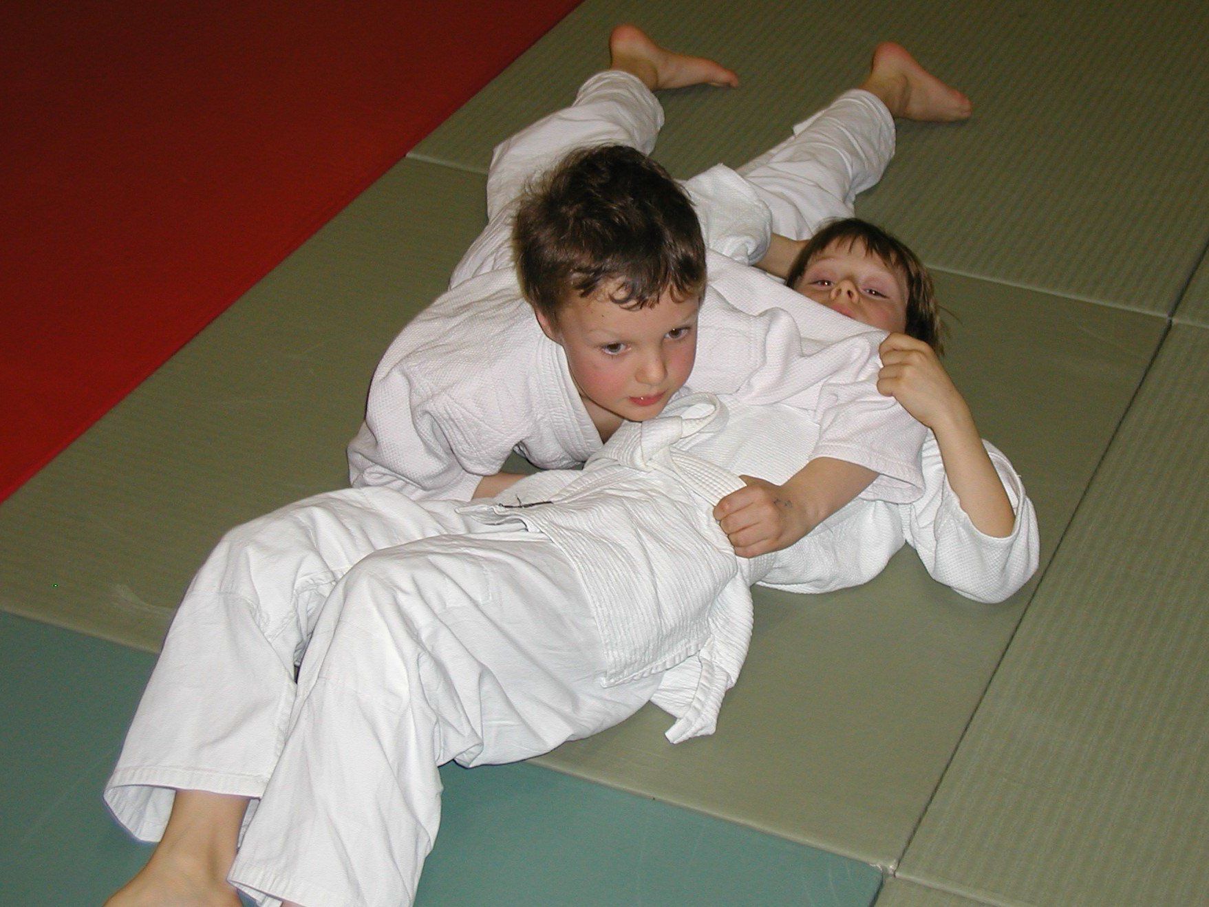 Im Judo Anfängerkurs erlernen die Kinder die ersten einfachen Judo Techniken Im Judo Anfängerkurs erlernen die Kinder die ersten einfachen Judo Techniken