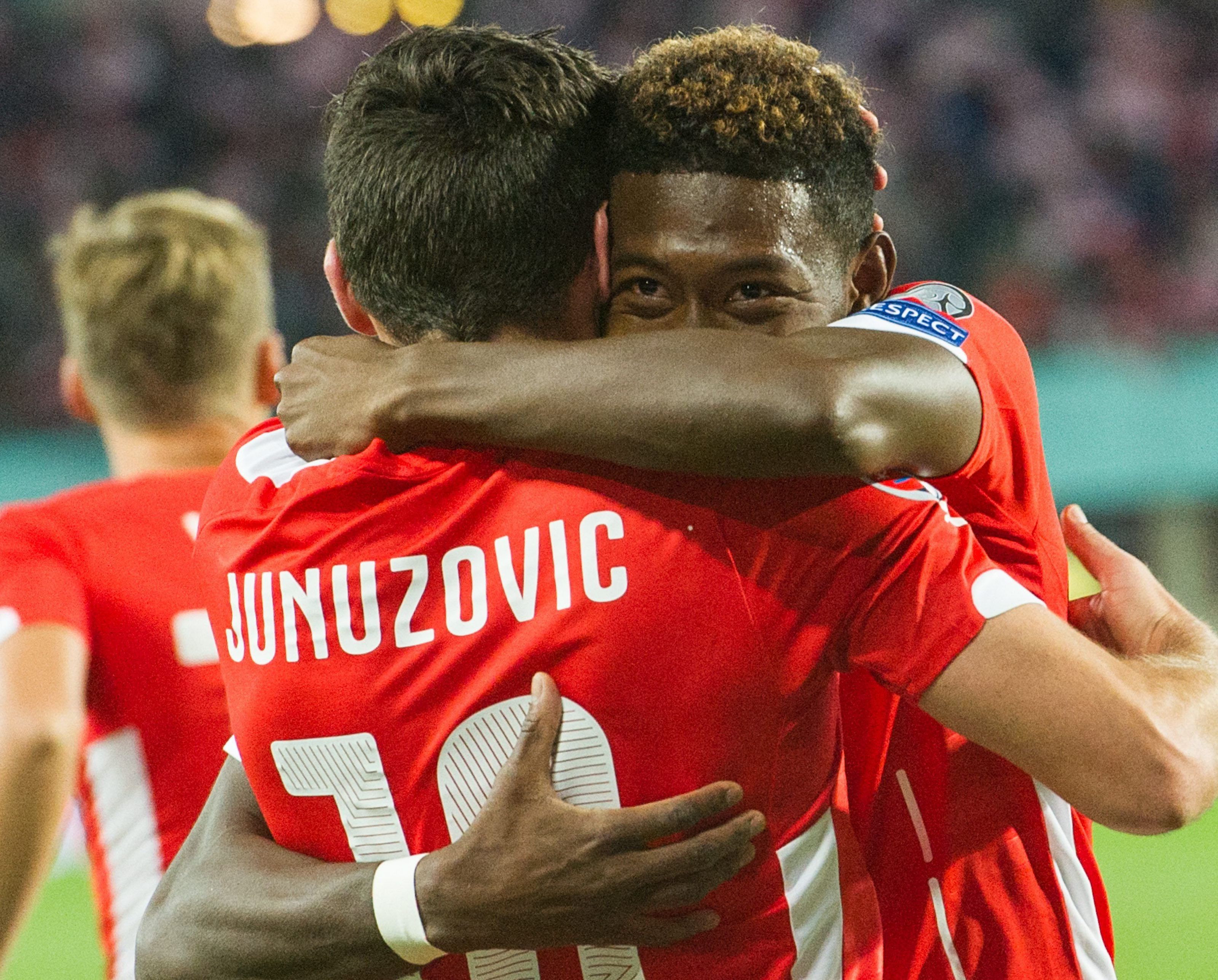 Das Tor von Zlatko Junuzovic sichert Österreich den Sieg über Moldawien in der EM-Quali. Das Tor von Zlatko Junuzovic sichert Österreich den Sieg über Moldawien in der EM-Quali.