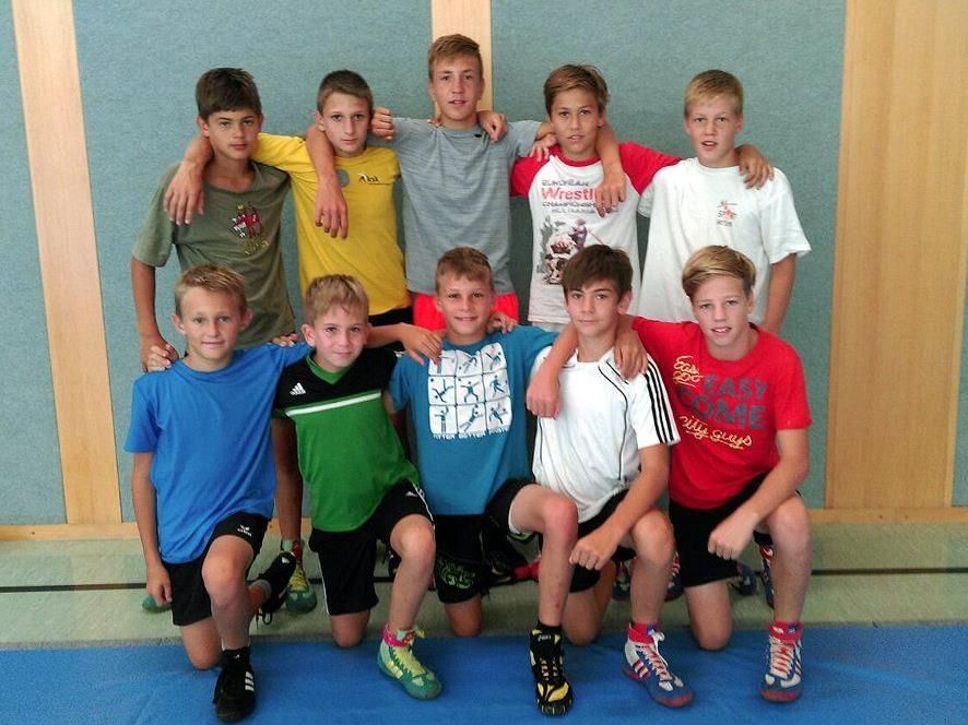 Die KSK Nachwuchsringer im Bundessportzentrum in Obertraun