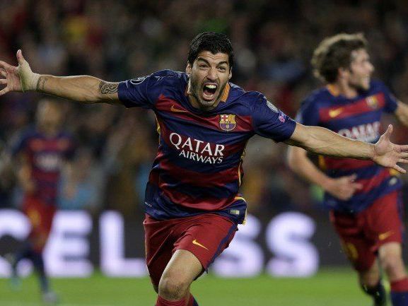 Suarez erzielte den etwas glücklichen Siegtreffer für den FC Barcelona. Suarez erzielte den etwas glücklichen Siegtreffer für den FC Barcelona.