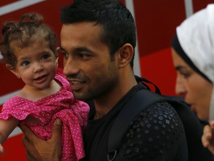 Flüchtlingszüge treffen in Bayern ein. Flüchtlingszüge treffen in Bayern ein.