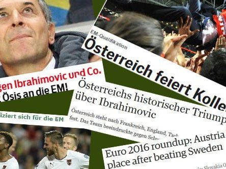 Internationale Pressestimmen nach dem Sieg von Österreich Internationale Pressestimmen nach dem Sieg von Österreich