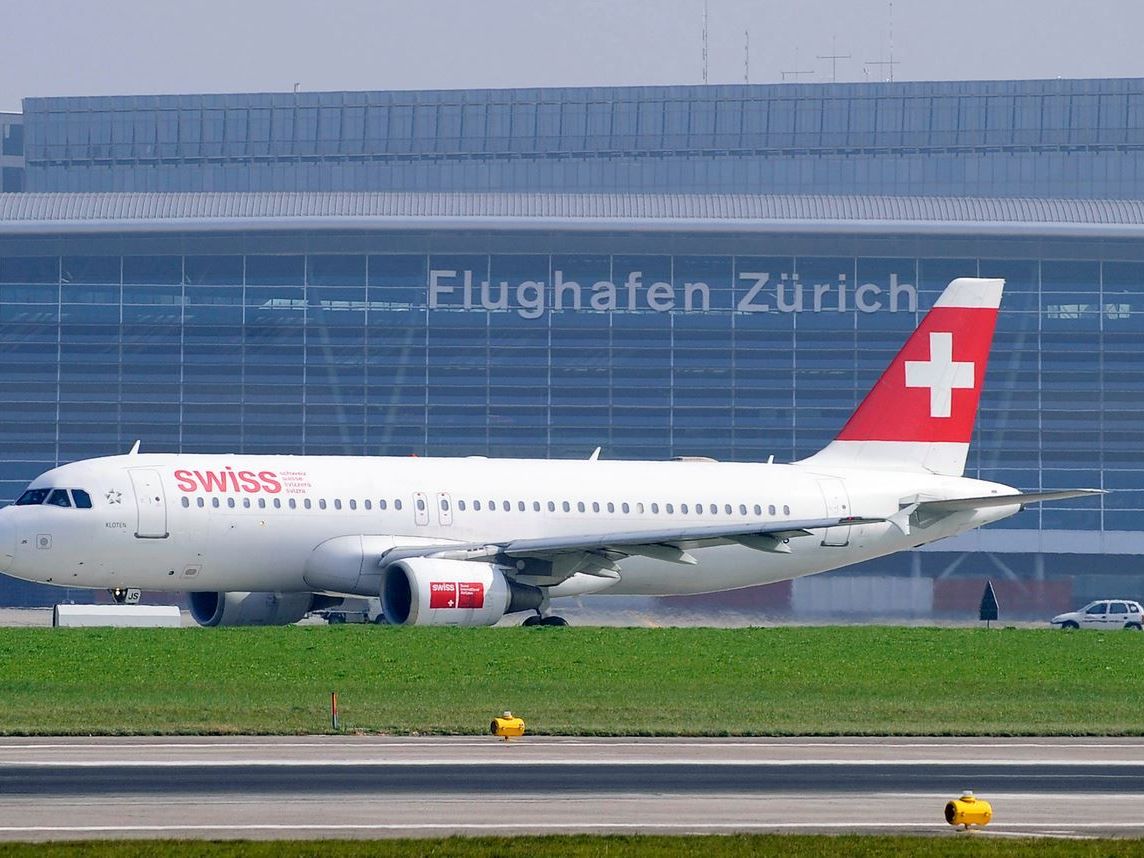Unfall auf dem Flughafen in Zürich. Unfall auf dem Flughafen in Zürich.