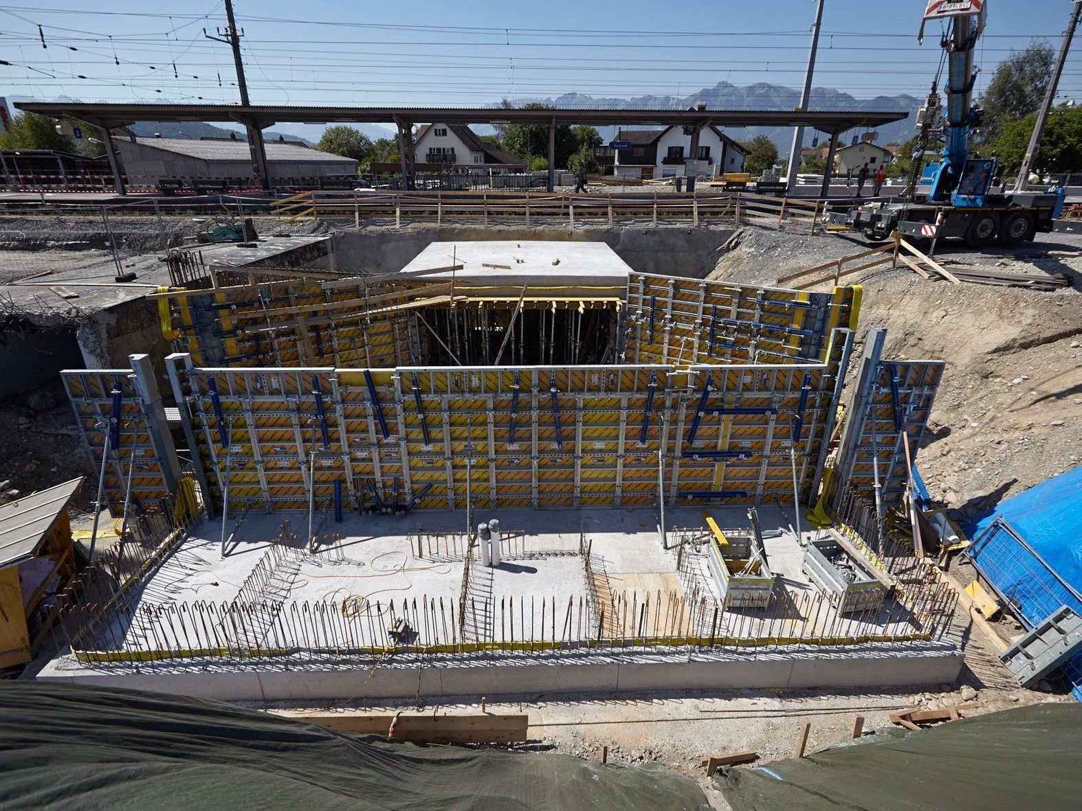 Die Arbeiten am Bahnhof Rankweil liegen im Plan Die Arbeiten am Bahnhof Rankweil liegen im Plan
