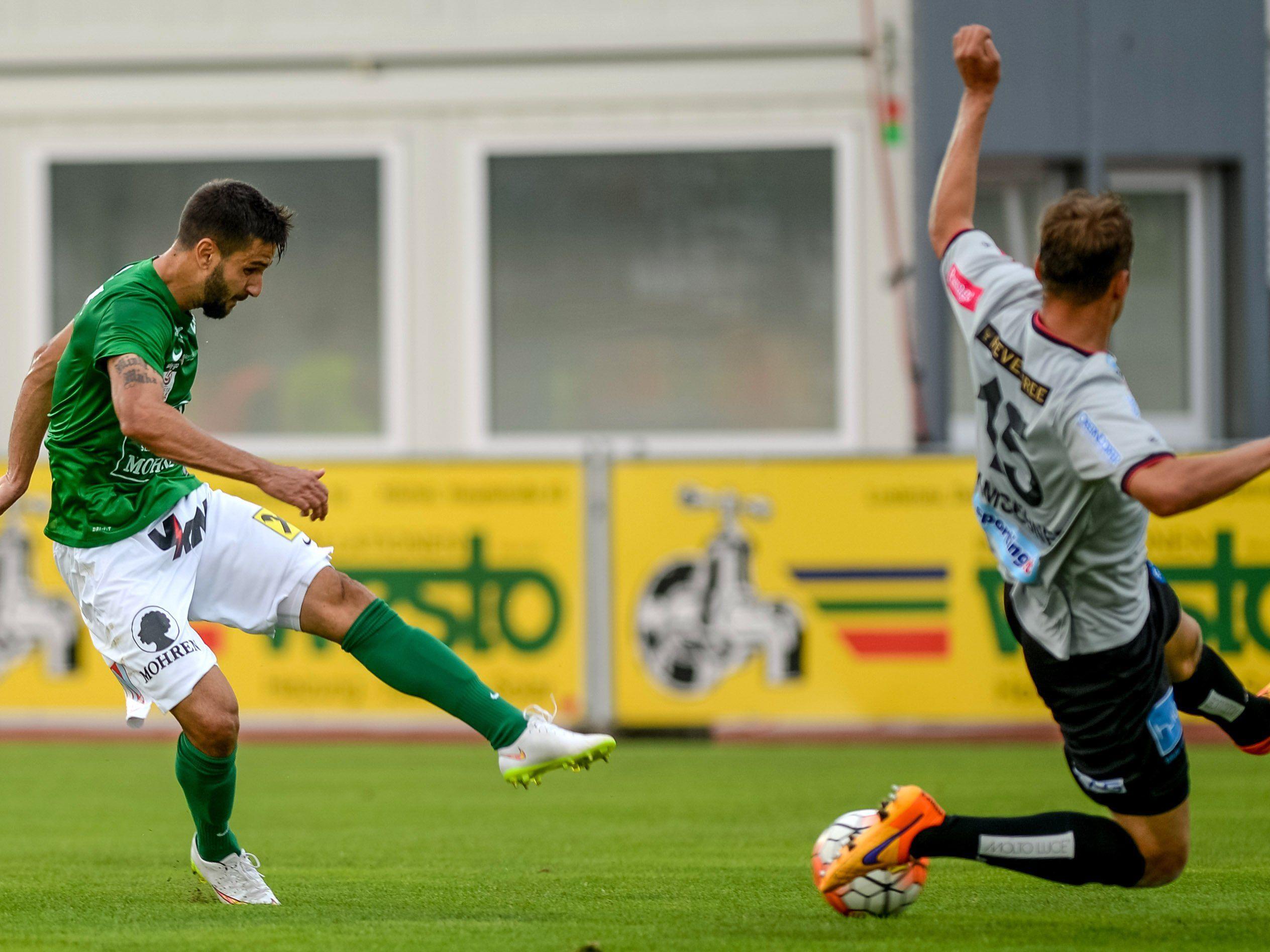 Das erste Aufeinandertreffen in der aktuellen Saison konnte Austria Lustenau mit 2:1 gewinnen.