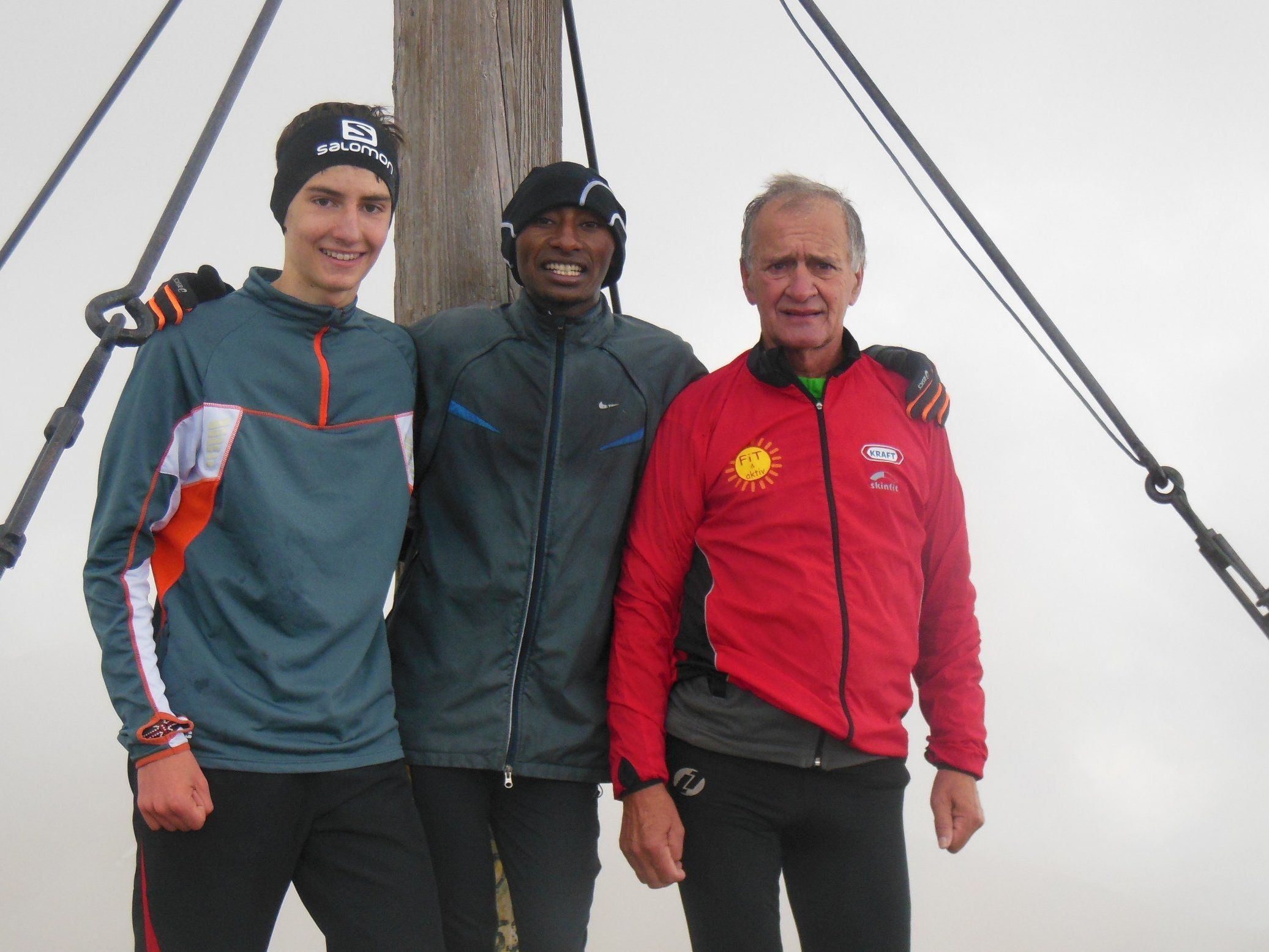 David Hammer und Hubert Rödhammer trainierten mit kenianischen Laufprofis.