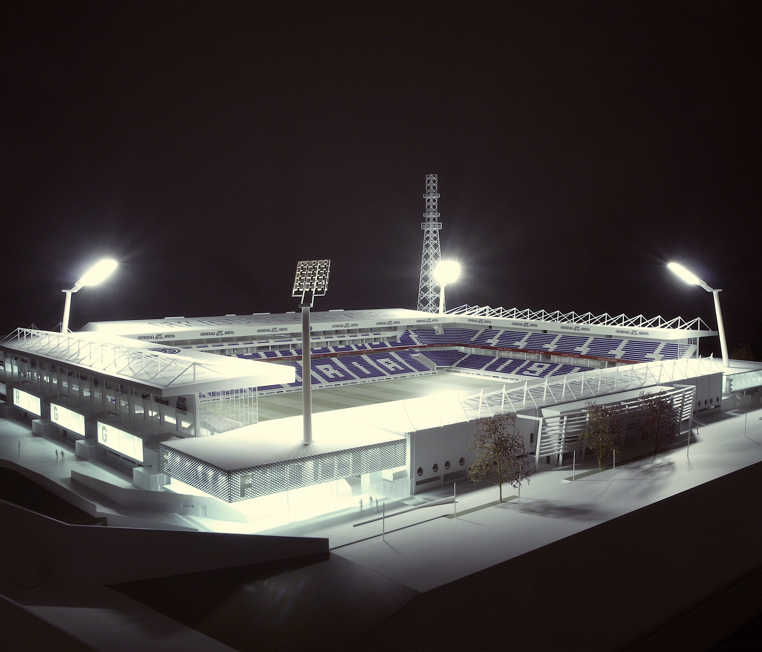 So soll die Generali Arena nach dem Umbau aussehen. So soll die Generali Arena nach dem Umbau aussehen.