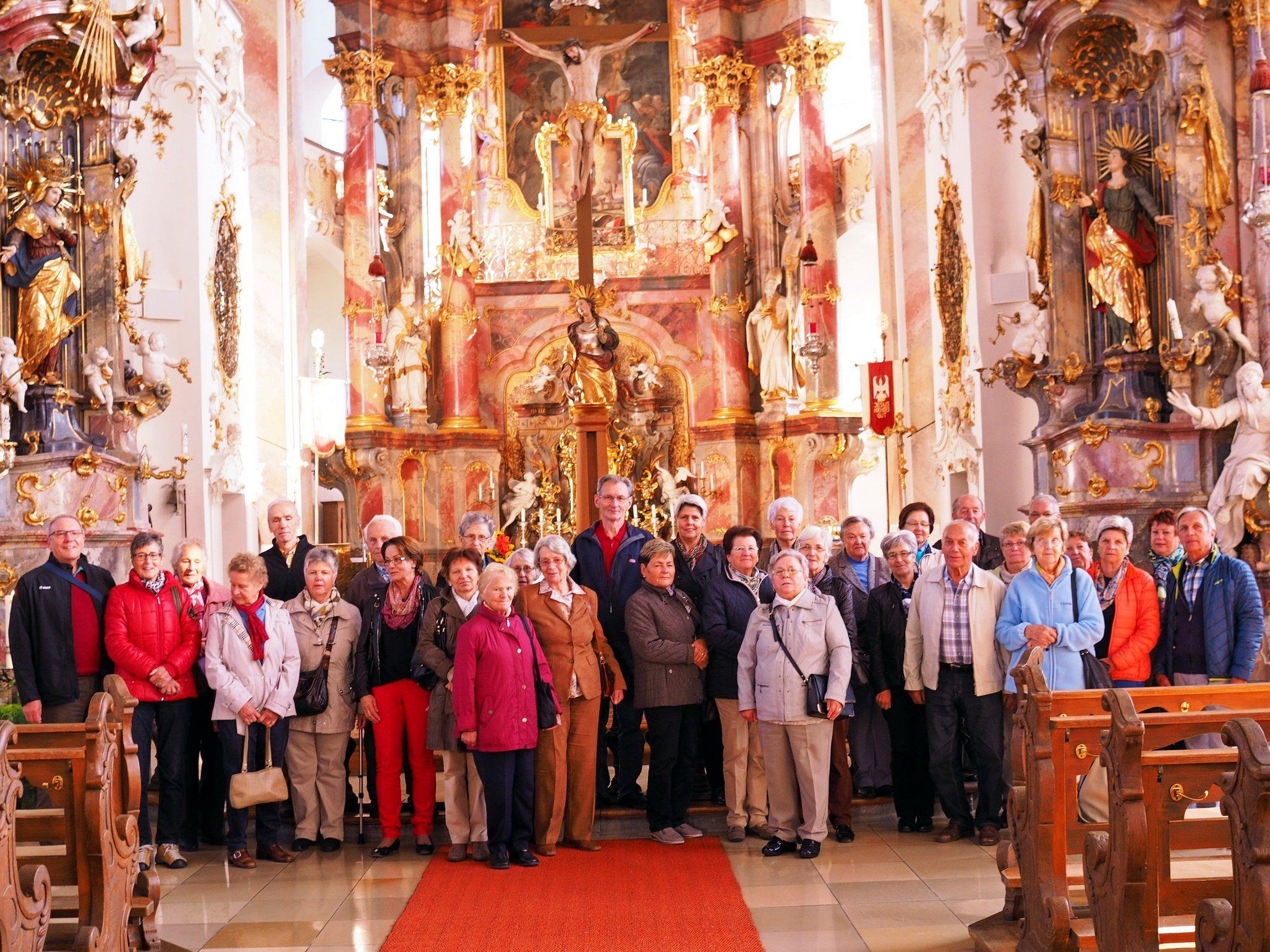 Staunen und wundern in der Wallfahrtskirche„Maria Steinbach„.