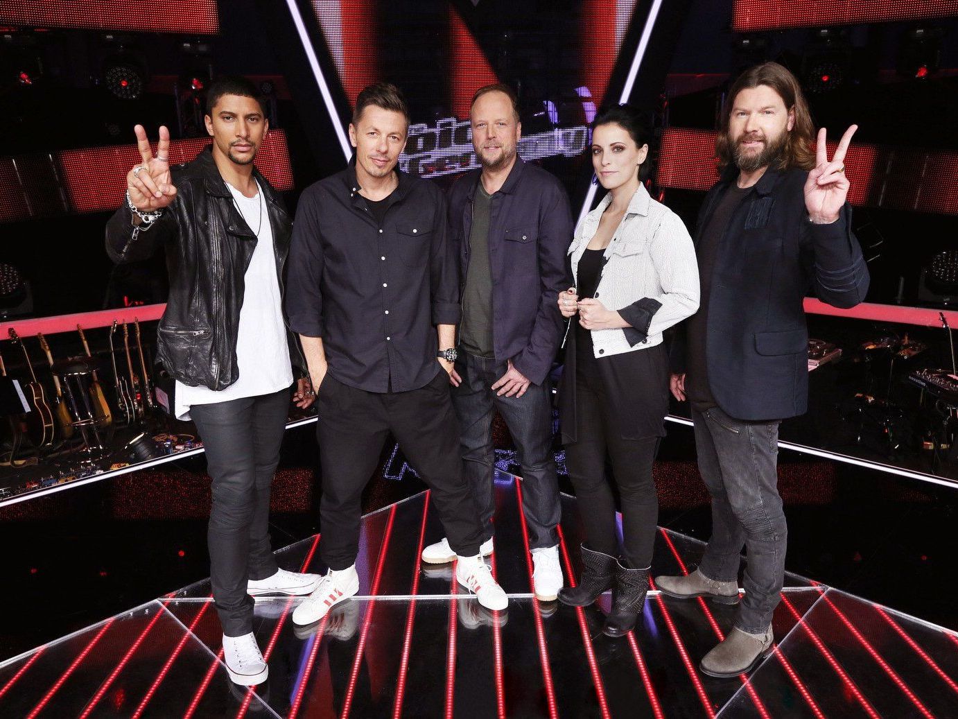 TVOG-Coaches: Andreas Bourani, Michi Beck, Smudo, Stefanie Kloß und Rea Garvey TVOG-Coaches: Andreas Bourani, Michi Beck, Smudo, Stefanie Kloß und Rea Garvey