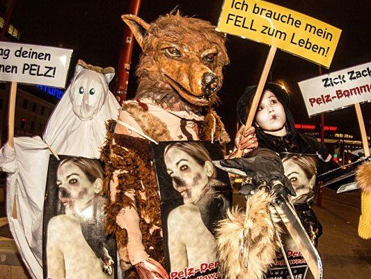 So werden die Aktivisten des VGT zur großen Anti-Pelz-Demo erscheinen So werden die Aktivisten des VGT zur großen Anti-Pelz-Demo erscheinen