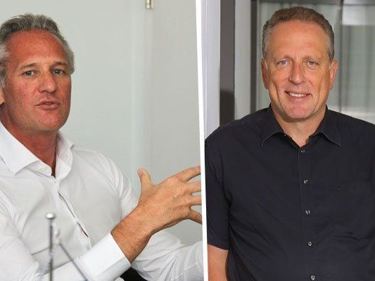 Martin Ohneberg von der IV (l.) und AK-Präsident Hämmerle (r.) sehen Licht und Schatten. Martin Ohneberg von der IV (l.) und AK-Präsident Hämmerle (r.) sehen Licht und Schatten.