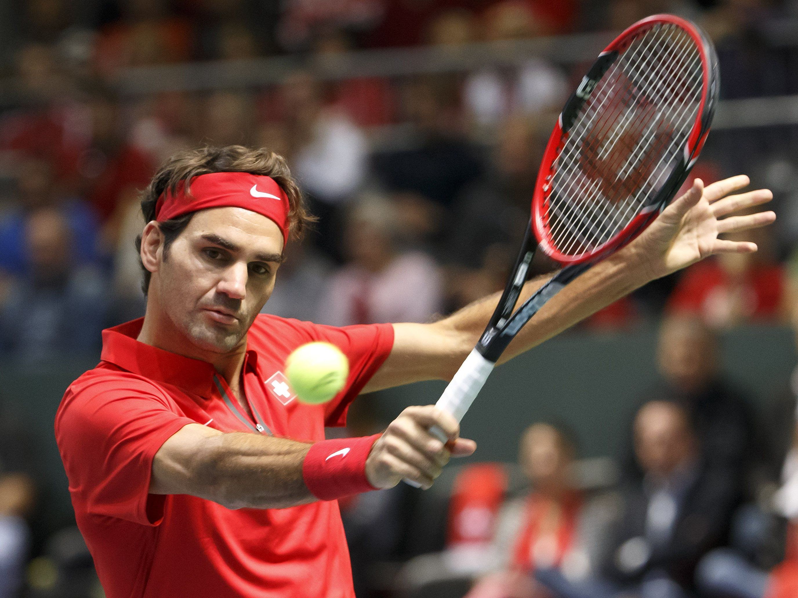 Roger Federer könnte nun doch in der Stadthalle spielen. Roger Federer könnte nun doch in der Stadthalle spielen.