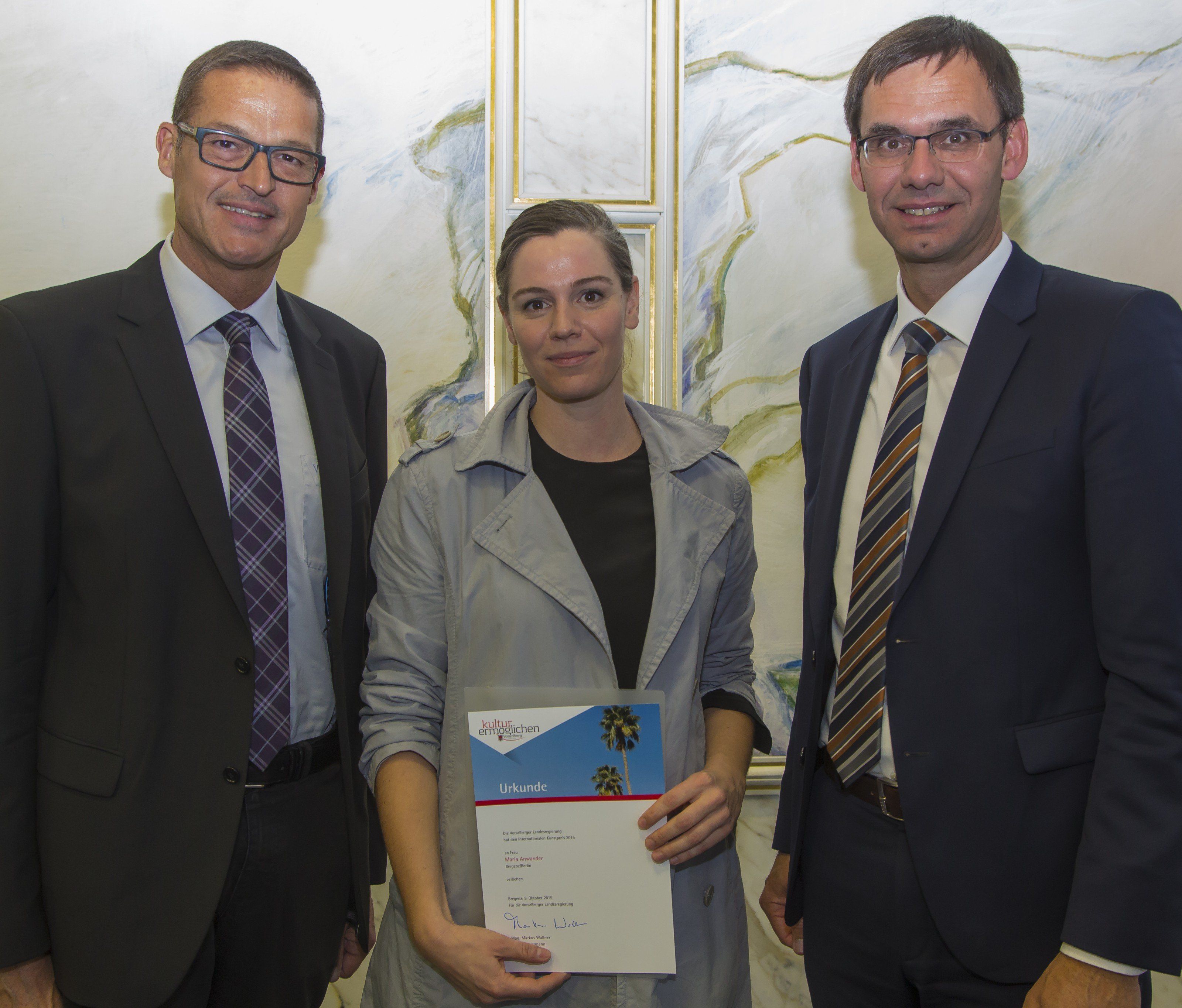 Gebürtige Bregenzerin nahm mit 7.500 Euro dotierten Preis entgegen. Gebürtige Bregenzerin nahm mit 7.500 Euro dotierten Preis entgegen.