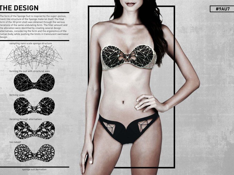 Super-Schwamm: Dieser Bikini saugt Öl auf. Super-Schwamm: Dieser Bikini saugt Öl auf.