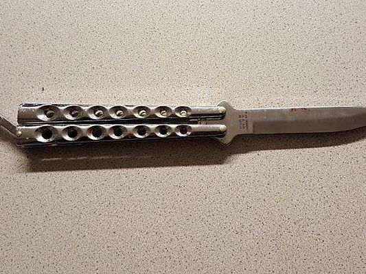 Dieses Messer kam bei dem Streit der Jugendlichen zum Einsatz Dieses Messer kam bei dem Streit der Jugendlichen zum Einsatz