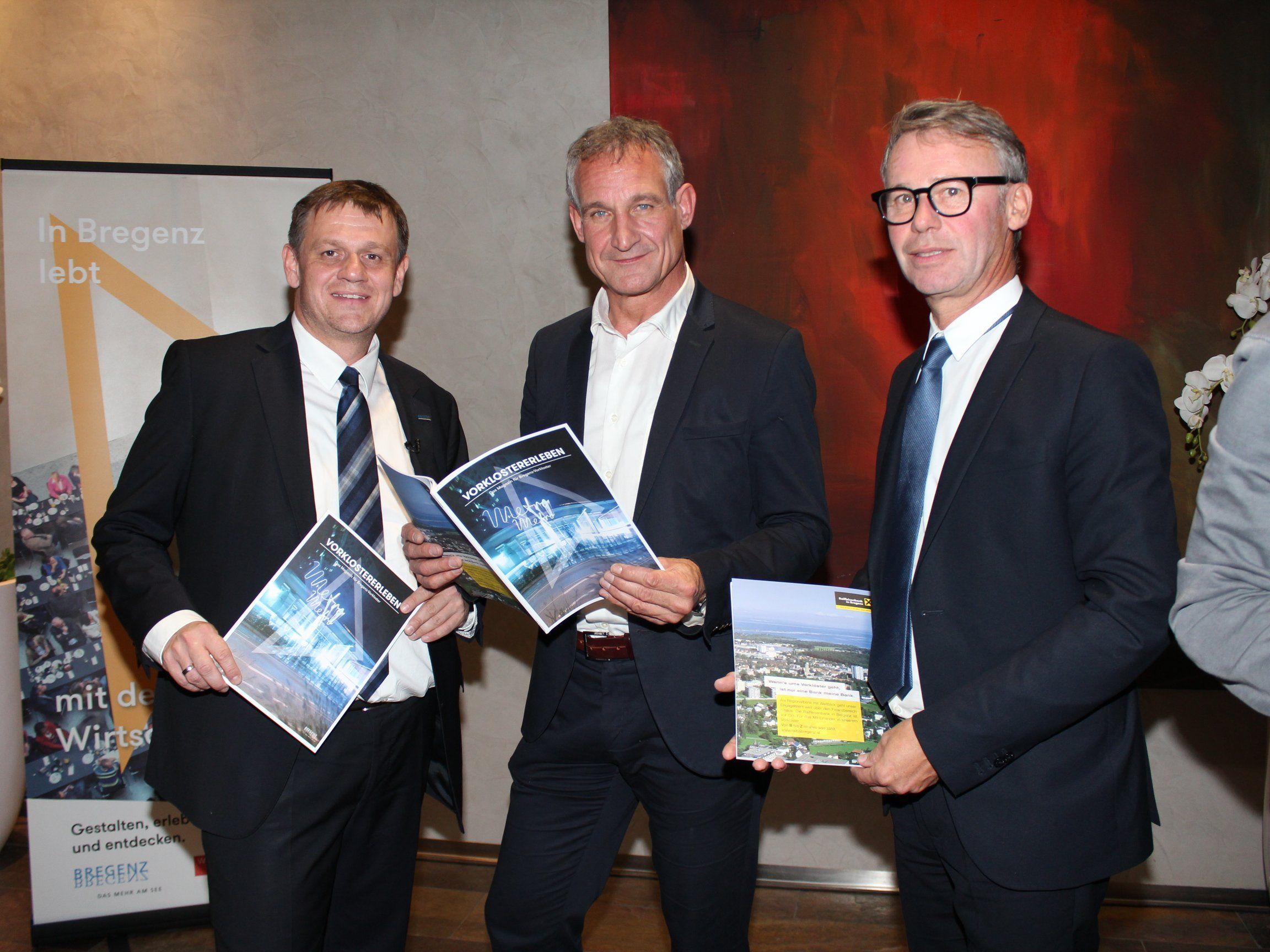 Christoph Thoma, Bgm. Markus Linhart und Gerhard Sieber. Christoph Thoma, Bgm. Markus Linhart und Gerhard Sieber.