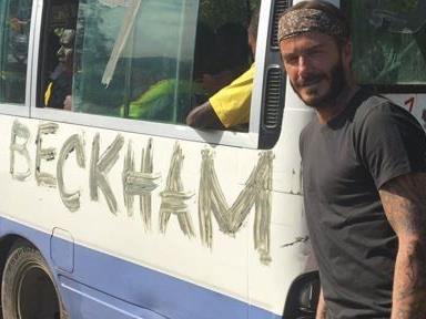 David Beckham - trainiert er für den Dschungel? David Beckham - trainiert er für den Dschungel?