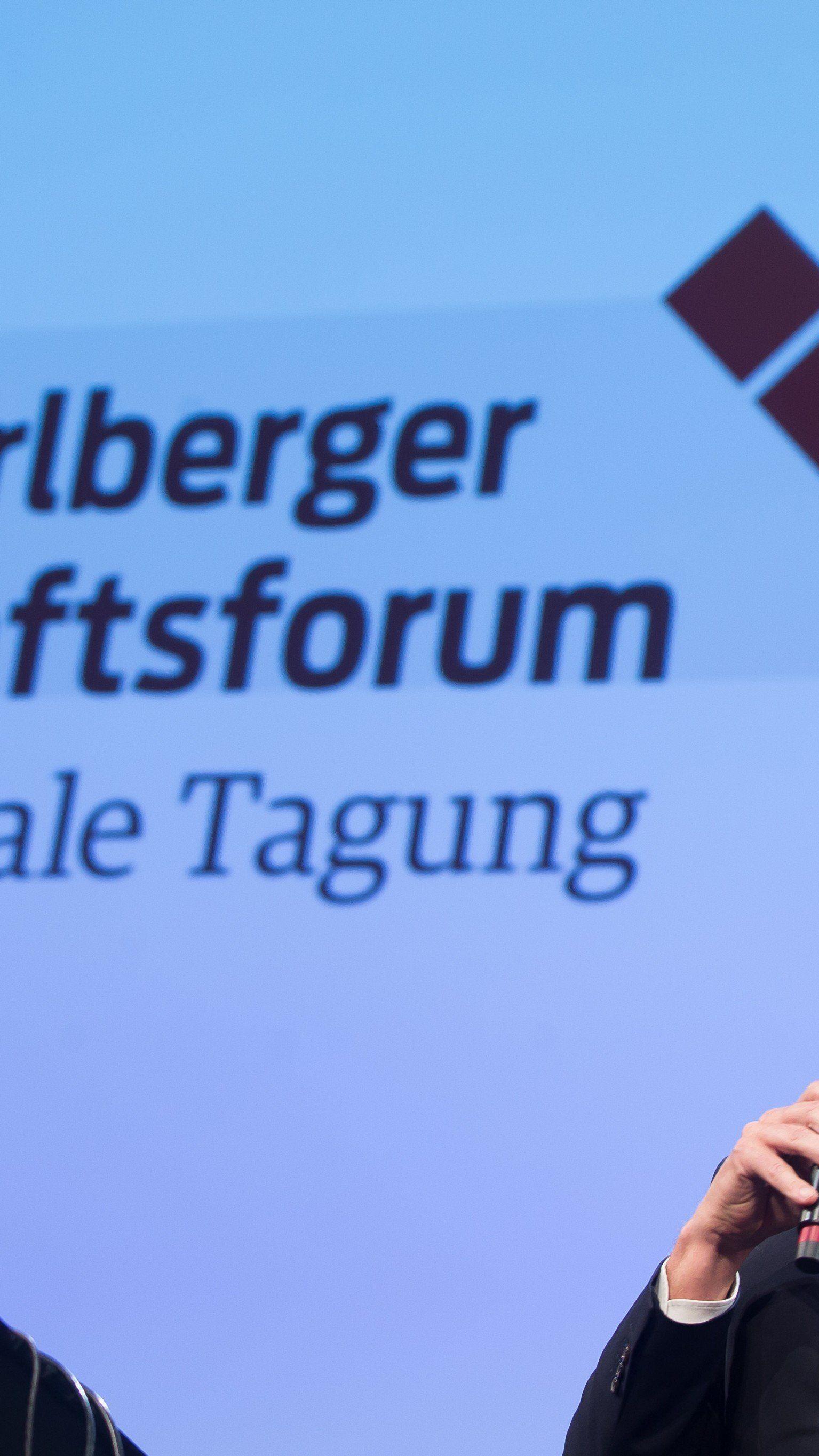 Martin Ohneberg, im Bild auf dem 32. Vorarlberger Wirtschaftsforum, fordert im Interview mit dem Wirtschaftsblatt "Taten statt Worte".