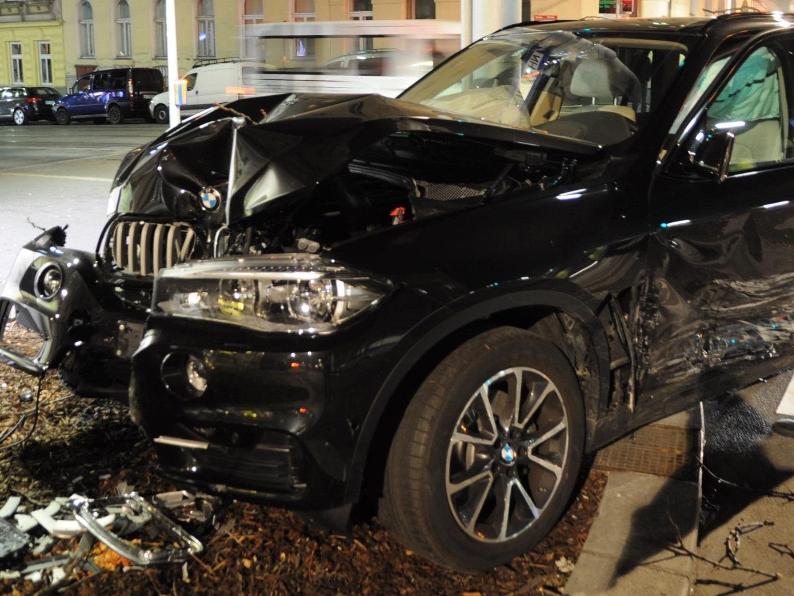 Eines der beiden Unfallfahrzeuge. Eines der beiden Unfallfahrzeuge.