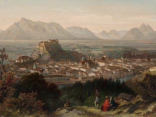 Salzburg rund um 1850.